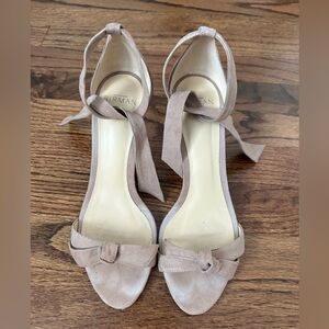 ALEXANDRE BIRMAN Women's Tan Cameo Clarita 75mm Heeled Sandals Size 38